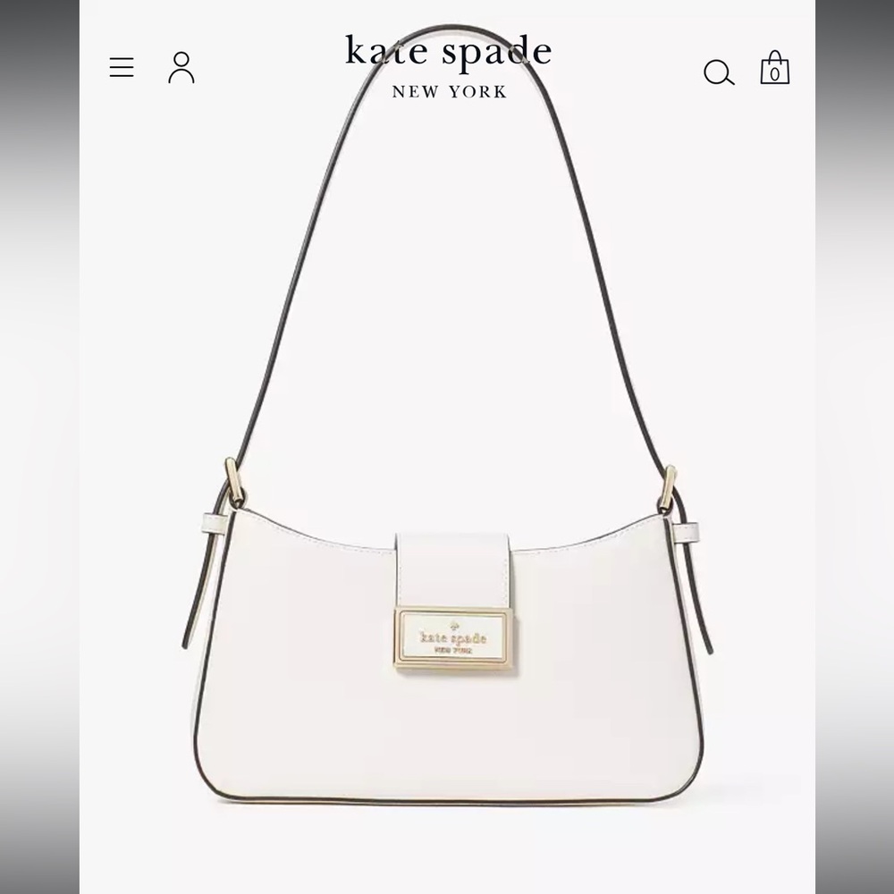 New Rare Kate Spade White Reagan Shoulder Bag